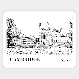 Cambridge England Sticker